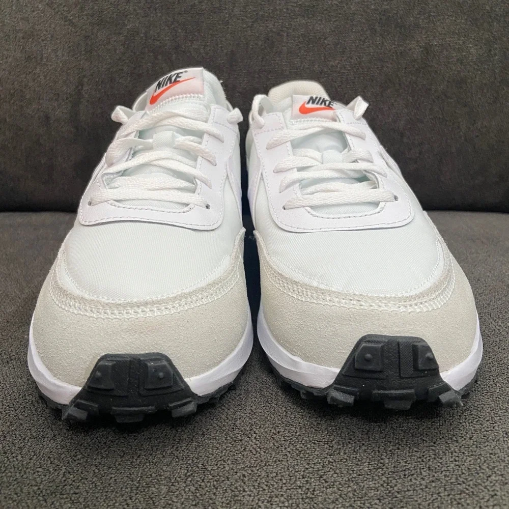 Nike Waffle Debut Women 11 White Grey Retro Lifestyle Runner Sneaker DH9523-100